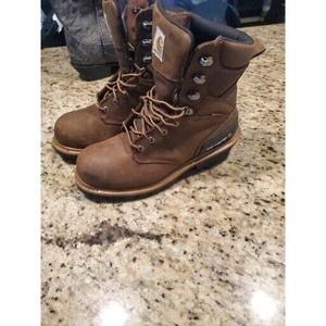 Carhartt Men's 8" Waterproof Insulated Composite Toe Leather Logger Work 9.5